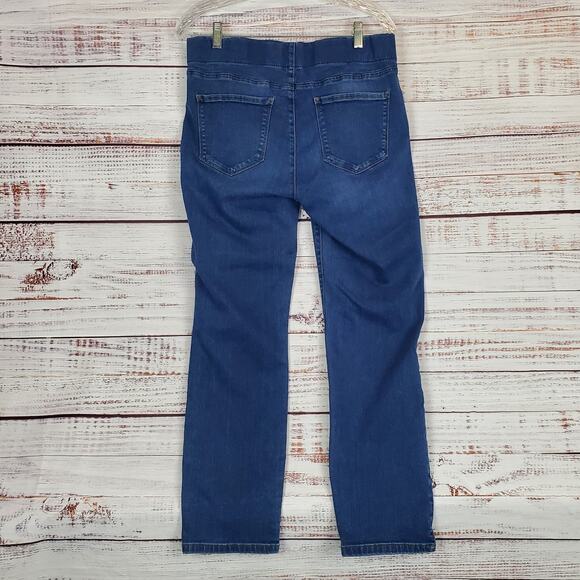 NYDJ Alina Pull on Ankle Jeans Stretch Straight Lift Tuck Comfy Pants Size 12 - Picture 3 of 13